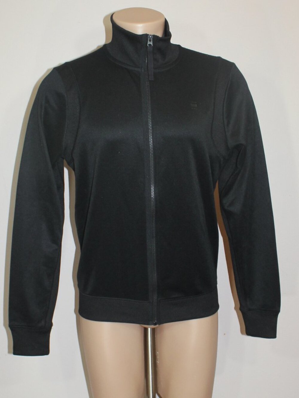 G-star Raw black full zip light cardigan man ribbed cuffs and waist color size M